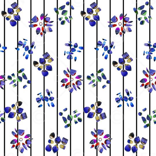 细条纹印花华亿平台图片