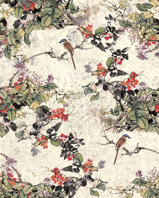 中国风印花华亿平台图片