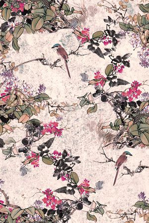 中国风印花华亿平台图片