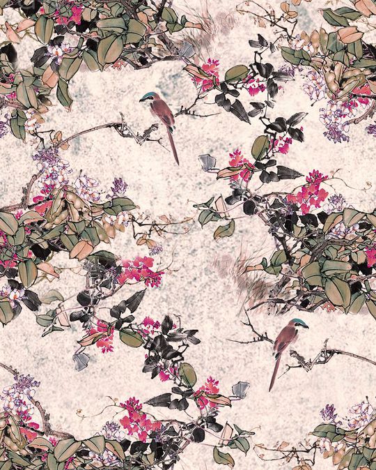 中国风印花华亿平台图片