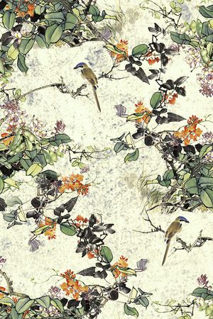 中国风印花华亿平台图片