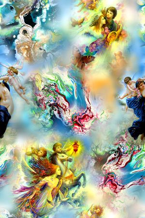 人物印花华亿平台图片