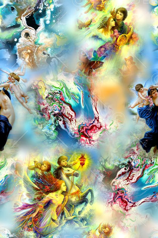 人物印花华亿平台图片