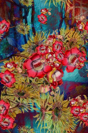 中国风印花华亿平台图片