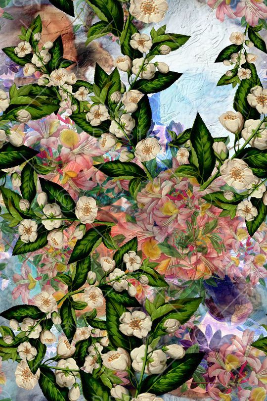 中国风印花华亿平台图片