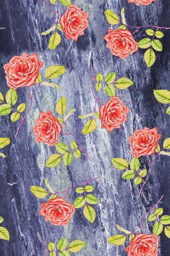 599785-玫瑰花卉服装