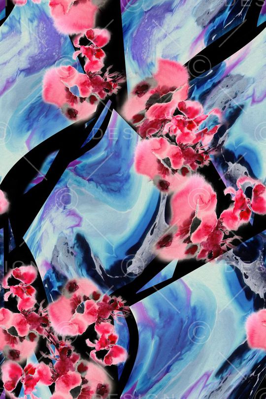 抽象印花华亿平台图片