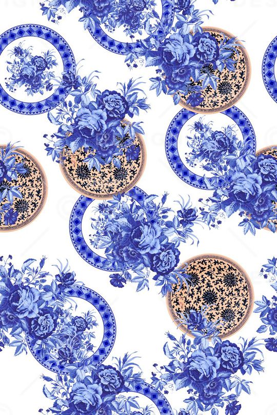 中国风印花华亿平台图片