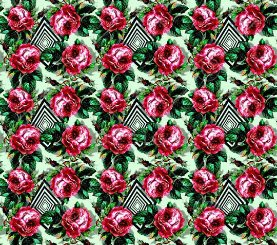 几何印花华亿平台图片