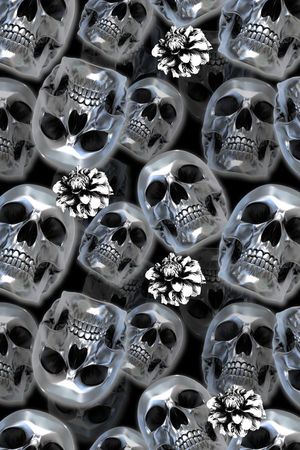 骷髅头印花华亿平台图片