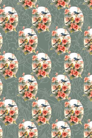 ♥红桃A〖植物花卉〗印花华亿平台图片