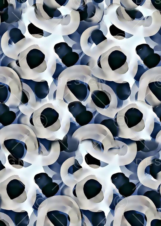 抽象男装花印花华亿平台图片