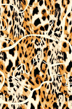 豹纹印花华亿平台图片