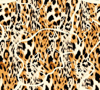 豹纹印花华亿平台图片