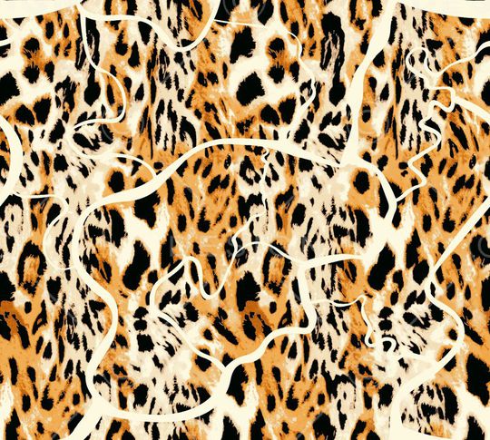 豹纹印花华亿平台图片