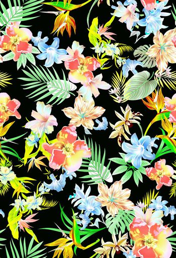 花朵印花华亿平台图片