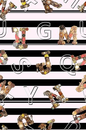 条纹印花华亿平台图片