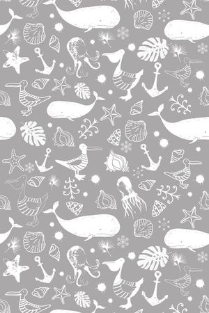 海洋生物印花华亿平台图片