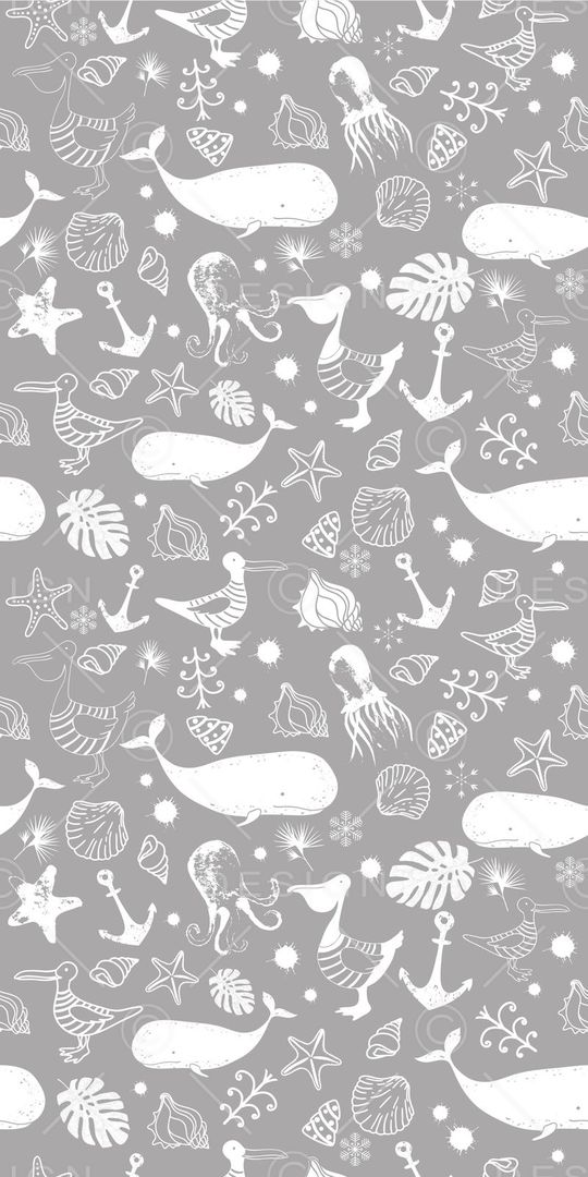 海洋生物印花华亿平台图片