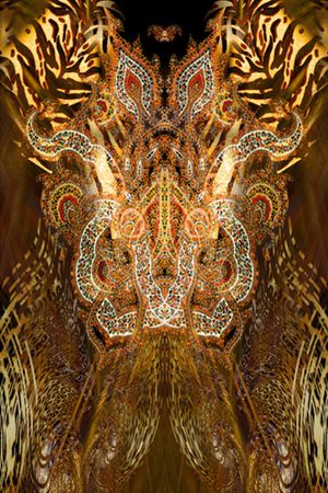 动物纹印花华亿平台图片