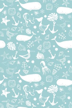 海洋生物印花华亿平台图片