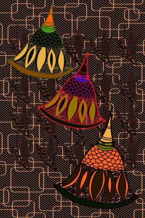 土耳其贵族传统纹饰结合那不勒斯风情手花印花华亿平台图片