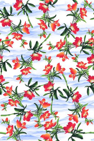 连衣裙印花华亿平台图片