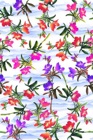 连衣裙印花华亿平台图片