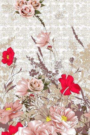 手绘印花华亿平台图片