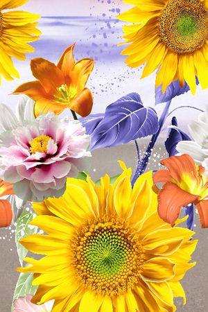 手绘印花华亿平台图片