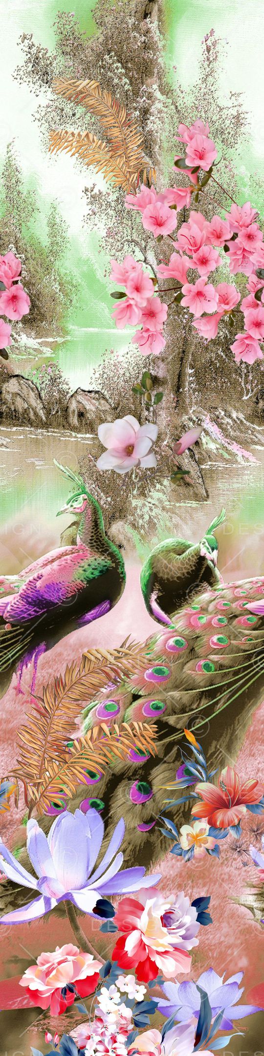 手绘印花华亿平台图片