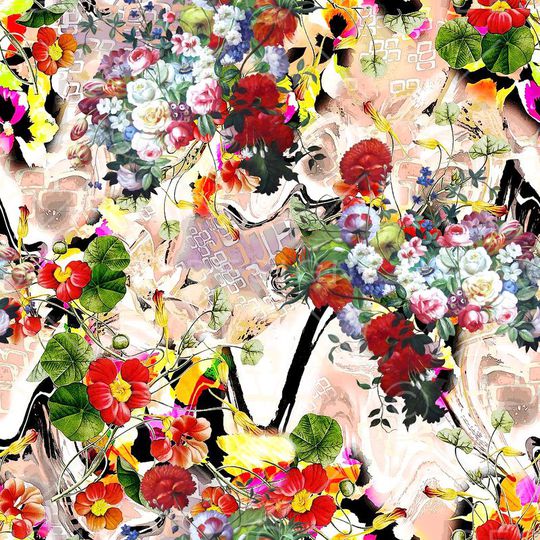 手绘印花华亿平台图片