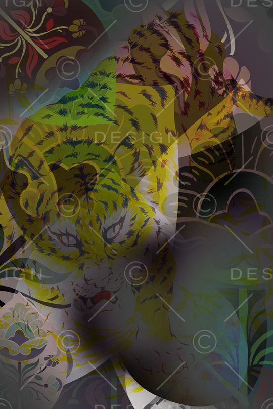 迷幻极致诱惑新浪潮主义电子风自赏个性定制【情侣装可混搭】潮爆主义印花华亿平台图片