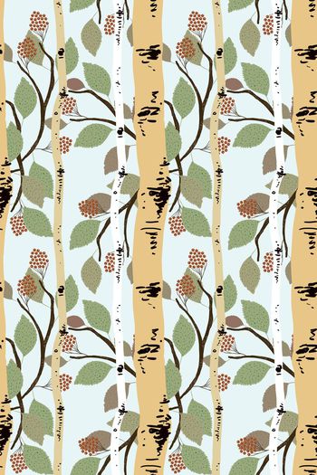 600165-cp装饰潮流树林