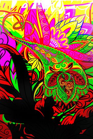 妖娆色戒迷幻新主义印花华亿平台图片