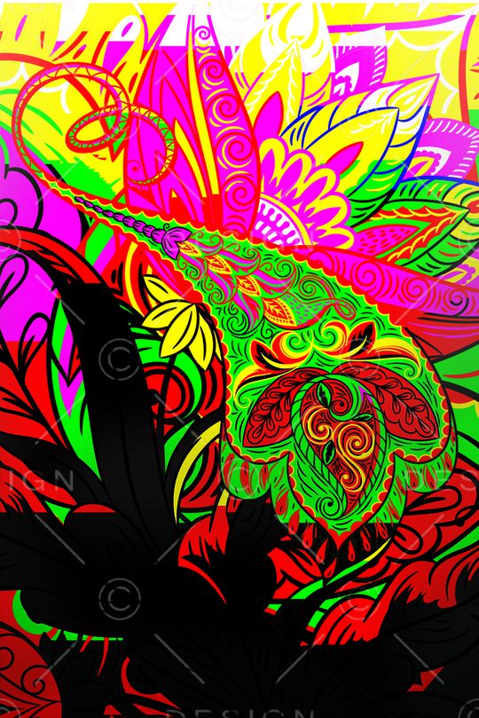 妖娆色戒迷幻新主义印花华亿平台图片