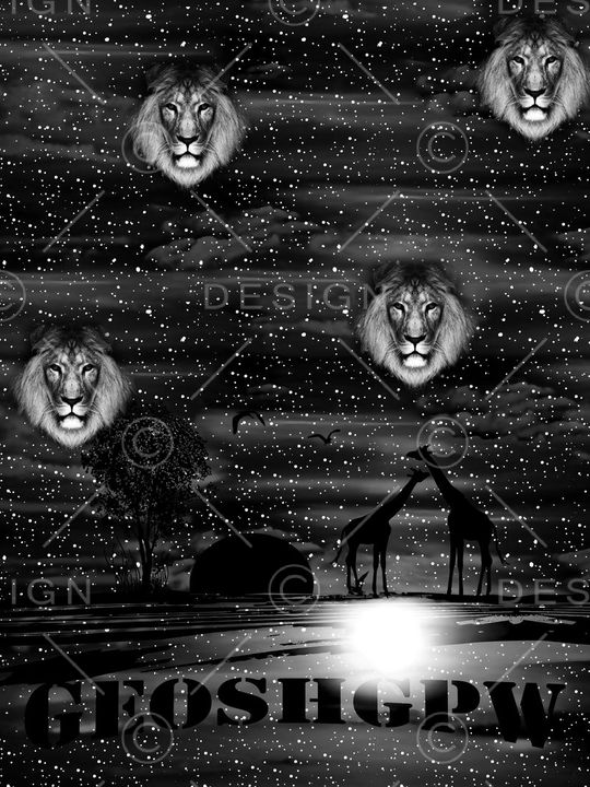 狮子印花华亿平台图片