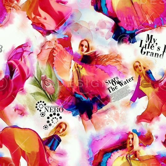 人物印花华亿平台图片