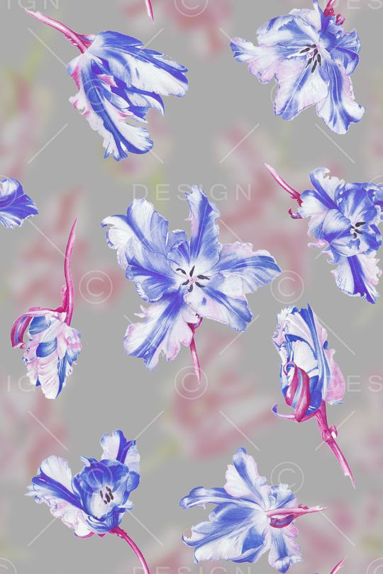 郁金香印花华亿平台图片