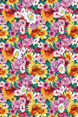 沙发布（花卉）印花华亿平台图片