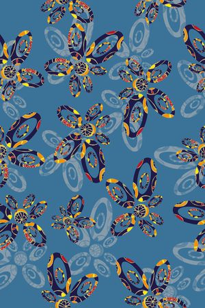 花卉模样印花华亿平台图片