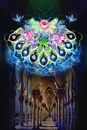 抽象印花华亿平台图片