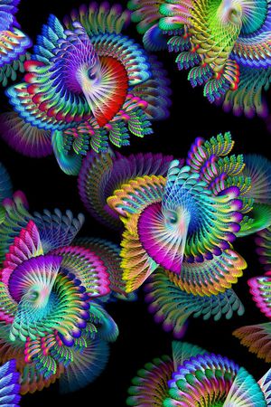 抽象印花华亿平台图片