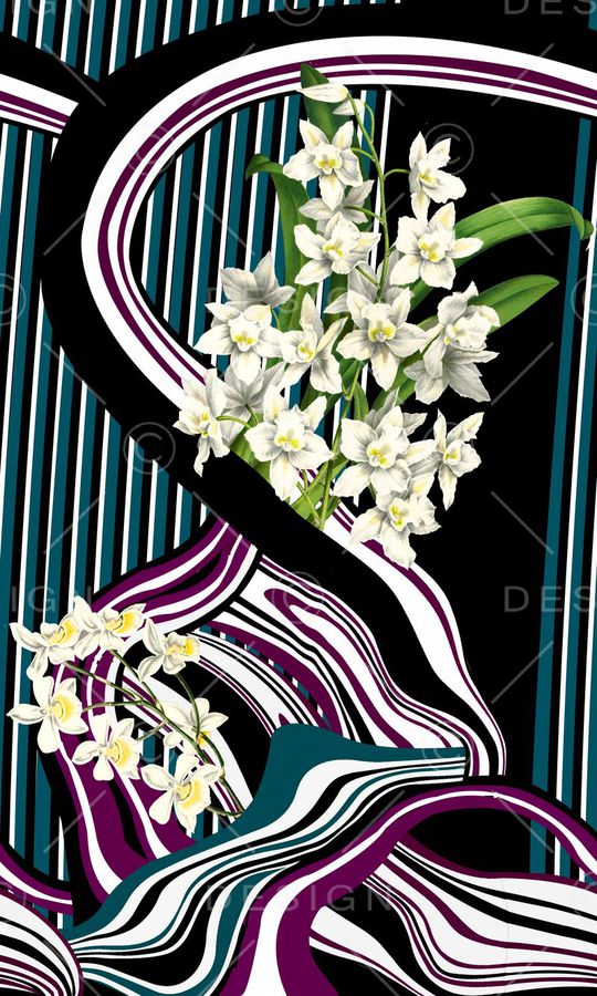 条纹印花华亿平台图片