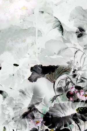 荷花印花华亿平台图片