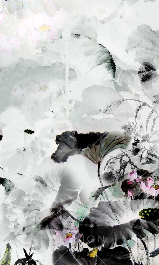 荷花印花华亿平台图片