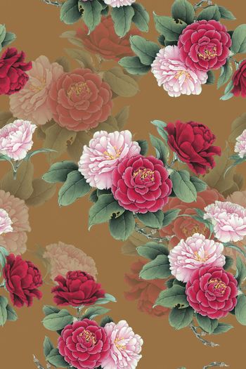 600628-中国风工笔茶花