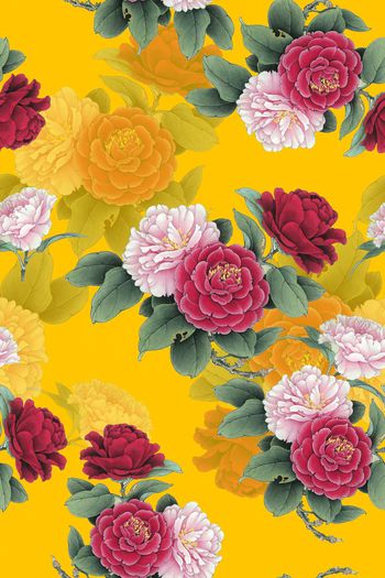 600630-中国风工笔茶花