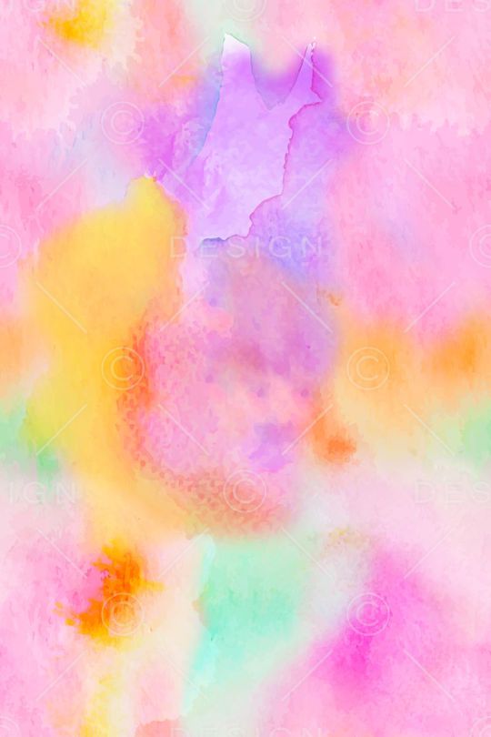 手绘水彩印花华亿平台图片