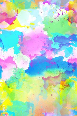 手绘水彩印花华亿平台图片